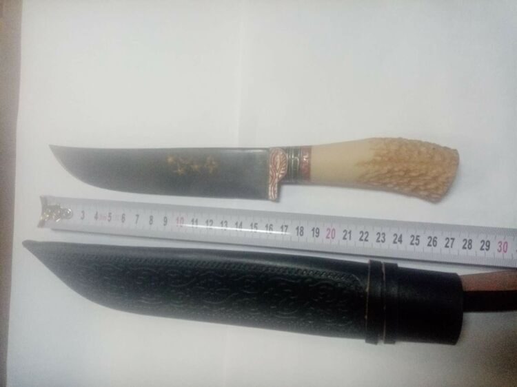 Узбекский нож (пчак) сталь ШХ15, длина лезвия 16см